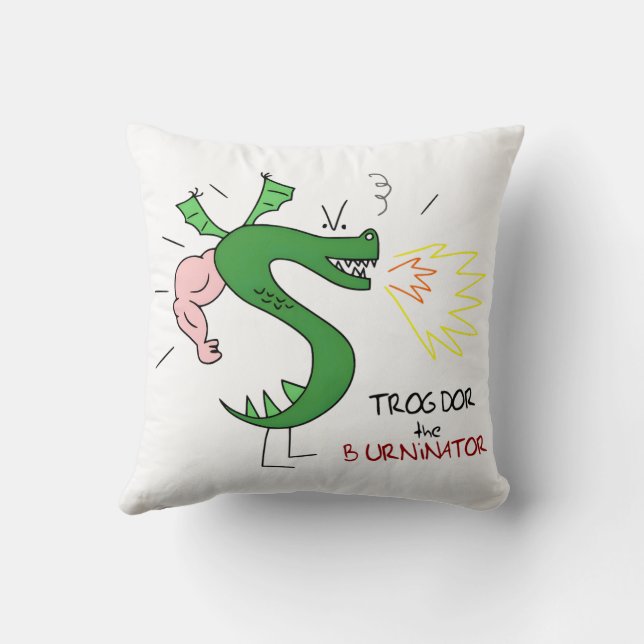 Trogdor The Burninator Cushion (Back)