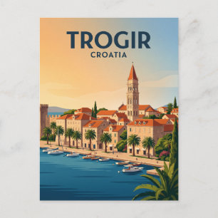 Trogir Historic Centre Croatia Postcard