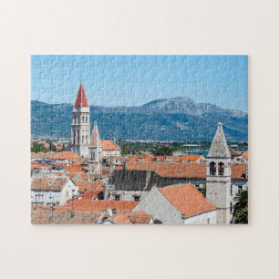Trogir red roofs and cathedral - Dalmatia, Croatia Jigsaw Puzzle