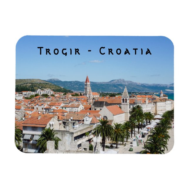 Trogir seafront promenade - Dalmatia, Croatia Magnet (Horizontal)