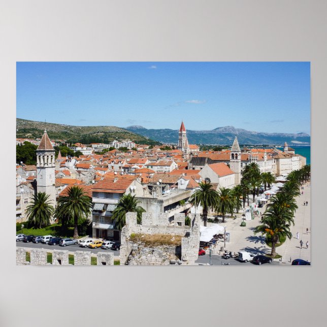 Trogir seafront promenade - Dalmatia, Croatia Poster (Front)