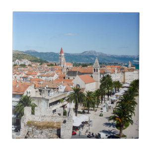 Trogir seafront promenade - Dalmatia, Croatia Tile
