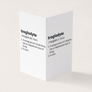 Troglodyte - Funny Definition Caving Speleology