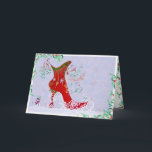 Troika Christmas Card<br><div class="desc">The Troika Christmas Card has been left blank for your own Christmas message.  There are also gift wrapping accessories to go with the card.</div>