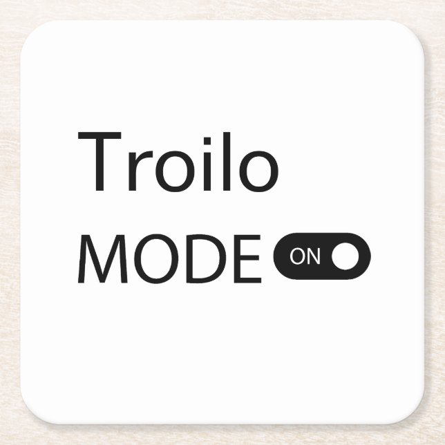 Troilo mode funny Tanguero Tango Dancer Milonga Square Paper Coaster (Front)