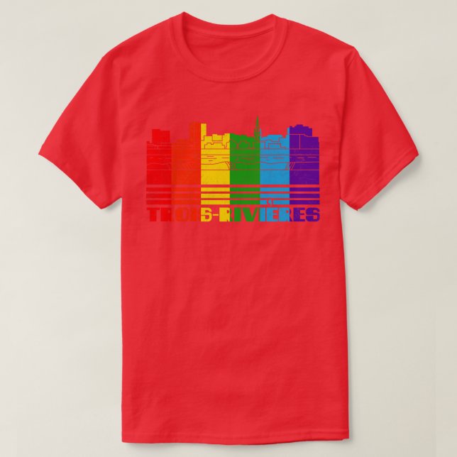 TroisRivires Pride TroisRivires LGBT Gift LGBTQ Su T-Shirt (Design Front)