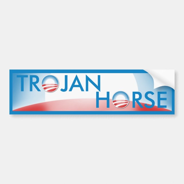 Trojan Horse Bumper Sticker (Front)