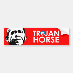 TROJAN HORSE BUMPER STICKER