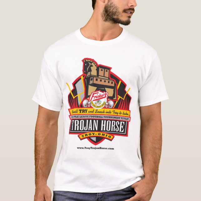 Trojan Horse Championship Design T-Shirt (Front)