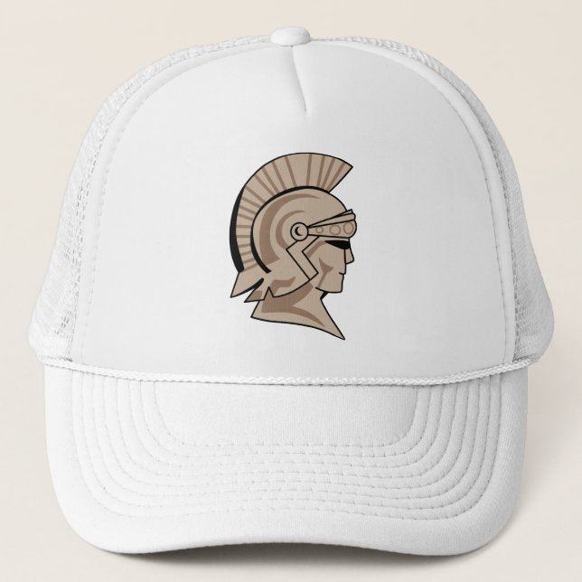 Trojan or Spartan Mascot Trucker Hat (Front)
