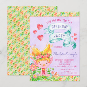 Troll Any Number Birthday Party Invitations