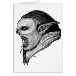 Troll black and white design