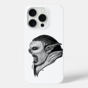Troll Black and White Design iPhone 15 Pro Case