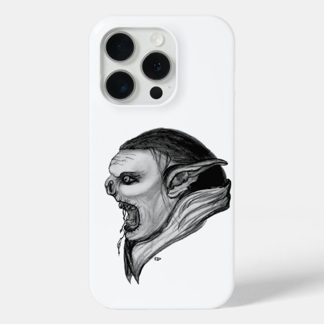 Troll Black and White Design Case-Mate iPhone Case (Back)