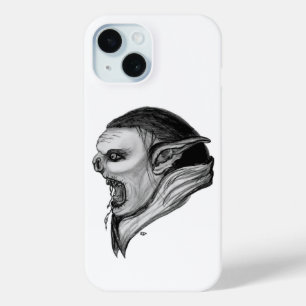 Troll black and white design iPhone 15 case