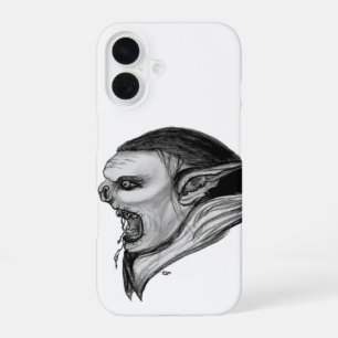 Troll Black and White Design iPhone 16 Case
