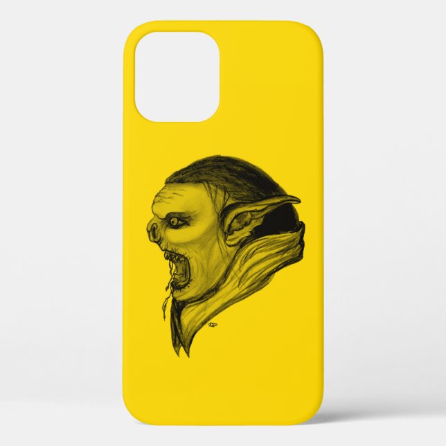 Troll Black and Yellow Design Case-Mate iPhone Case (Back)