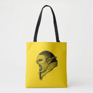 Troll Black and Yellow Design Tote Bag