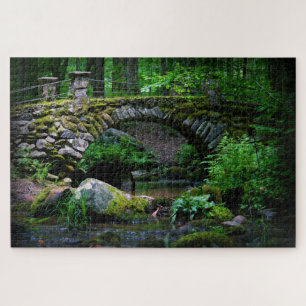 Troll Bridge in the Forest  -  20x30 Jigsaw Puzzle