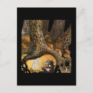 Troll by a Campfire Postcard