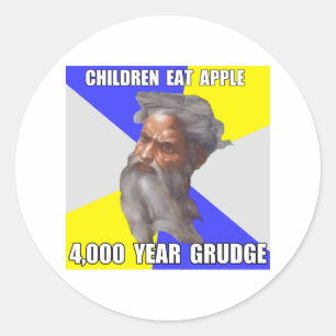 Troll God Grudge Classic Round Sticker