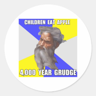 Troll God Grudge Classic Round Sticker