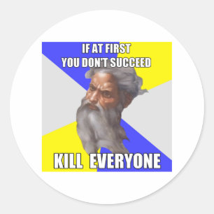 Troll God Kills Classic Round Sticker