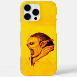 Troll in Black and Yellow Design iPhone 16 Pro Max Case