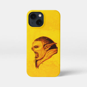 Troll in Black and Yellow Design iPhone 13 Mini Case