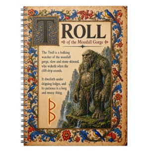 Troll, Mediaeval Bestiary Art Notebook