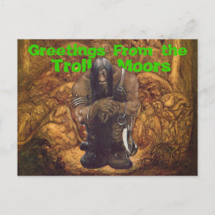 Troll Moors Greetings Postcard