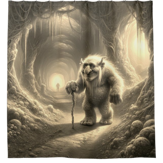 Troll Shower Curtain (Front)