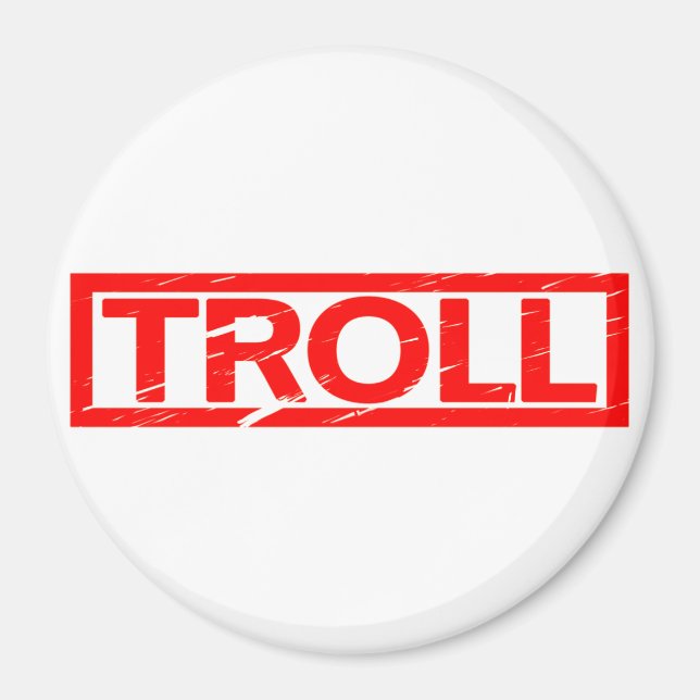 Troll Stamp Magnet (Front)