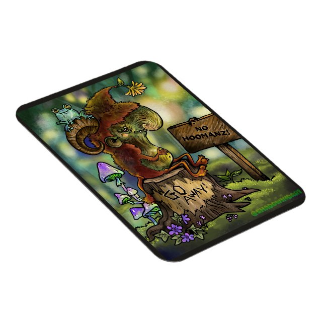 Troll Stump "No Humans" Magnet (Right Side)