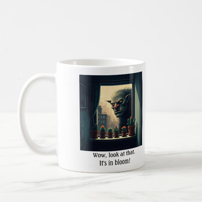 Troll window sill cactus mug (Left)