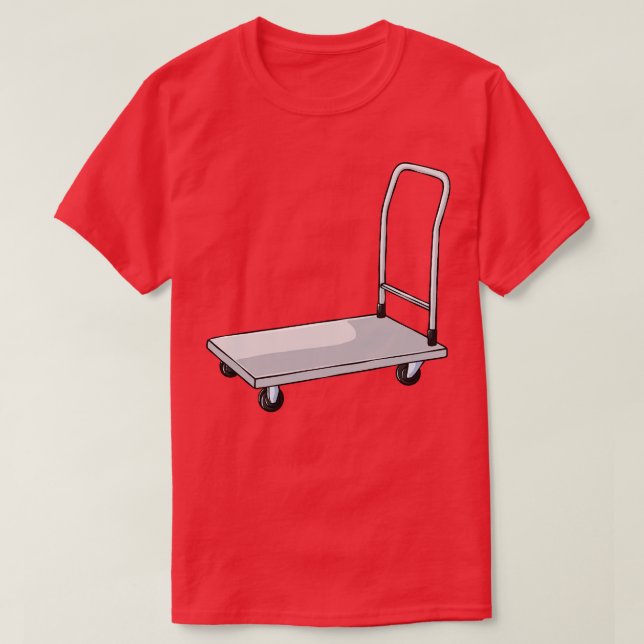 Trolley Trolleys Baggage T-Shirt (Design Front)