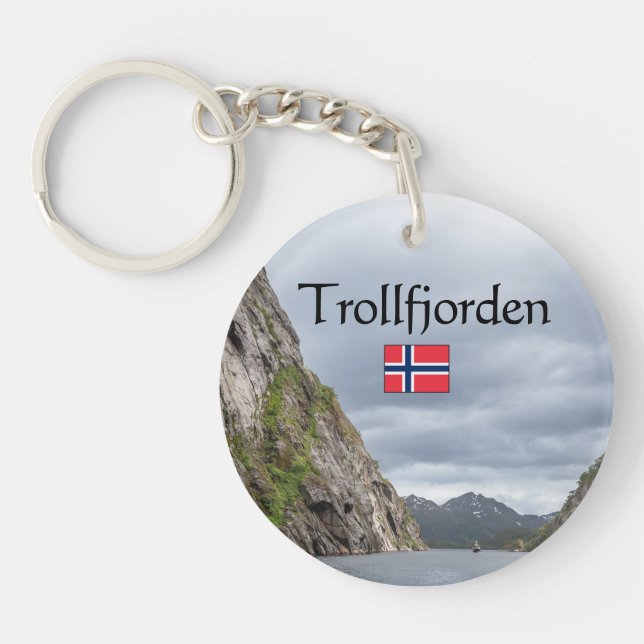 Trollfjord Lofoten Key Ring (Front)