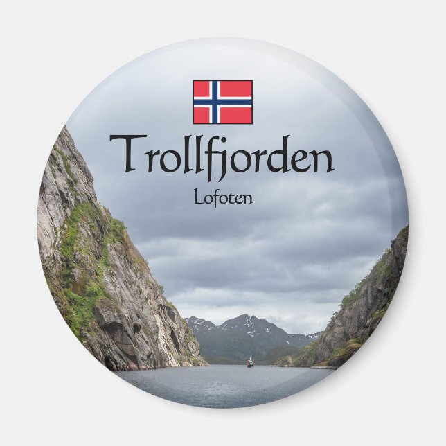 Trollfjord Lofoten Magnet (Front)