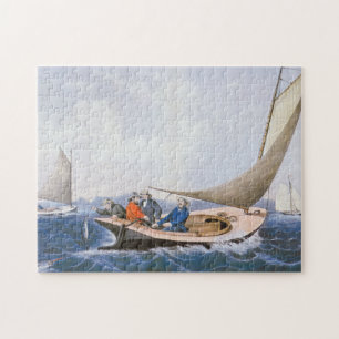 Trolling for Blue Fsh off the Coast of Maine Jigsaw Puzzle