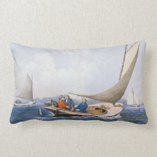 Trolling for Blue Fsh off the Coast of Maine Lumbar Cushion