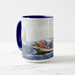 Trolling for Blue Fsh off the Coast of Maine Mug