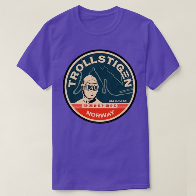 Trollstigen 1 The Troll Road Norway Sticker T-Shirt (Design Front)