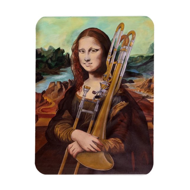Trombona Lisa Magnet (Vertical)