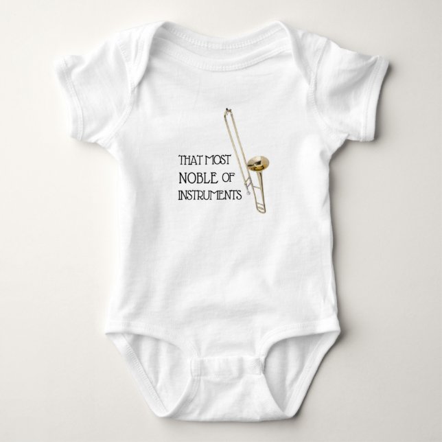 Trombone Baby Bodysuit (Front)