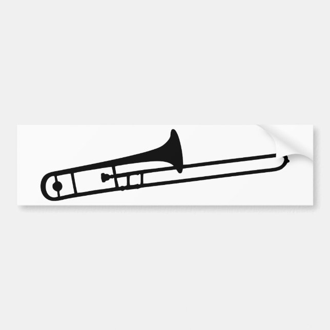 trombone bumper sticker (Front)