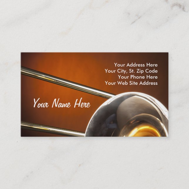 Trombone Business Card (Front)