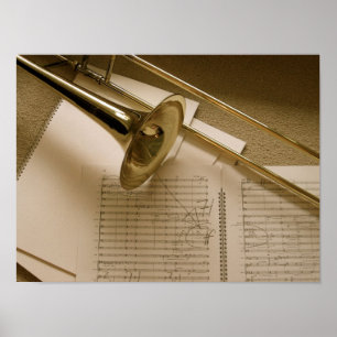Trombone canvas print