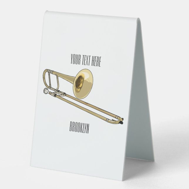 Trombone cartoon illustration (Front)