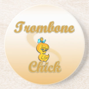 Trombone Chick Coaster