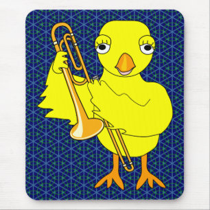Trombone Chick Mouse Mat